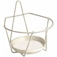 Jardifer Blumenkastenhalter Wand-Blumentopfhalter Ø 16 cm, weiß