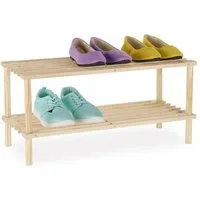 relaxdays Schuhregal Holz, 1-tlg.
