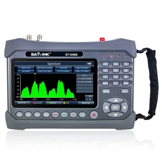 Satlink ST-6986 DVB-S2/S DVB T/T2 DVB-C SatelliteSignal Finder Locator H.265 HEVC MPEG-4 Signal Meter Finder Satlink ST6