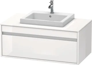 Duravit Ketho Konsolenwaschtischunterbau wandhängend Weiß Hochglanz 1000x550x426 mm - KT679502222 KT679502222