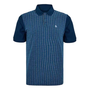 Original Penguin - Poloshirt für Herren, bestickt, Regulär (warmes Blau)