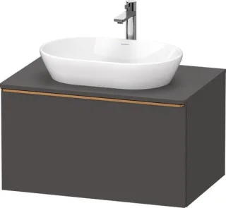 Duravit D-Neo Konsolenwaschtischunterbau wandhängend Graphit Matt 800x550x459 mm - DE4947004490000 DE4947004490000