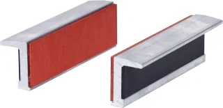 KS Tools Alu-Schraubstock-Schonbacken,Gummibesatz - 914.0090