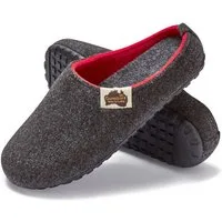 Gumbies Outback Slipper in Charcoal Red Hausschuh aus recycelten Materialien, rutschfeste & stabile Sohle