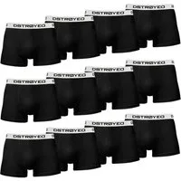 DSTROYED Boxershorts Herren Männer Unterhosen Baumwolle Premium Qualität perfekte Passform (Spar-Pack, 12er Pack) S - 7XL