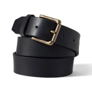 Ledergürtel im Vintage-Stil für Herren, Herren, size: regular, Braun, Leder, by Lands' End