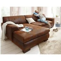 Home affaire Ecksofa Nika zeitlos und elegant, L-Form, wahlweise mit Bettfunktion, auch in Cord