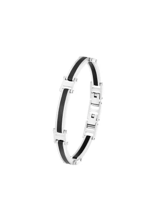 s.Oliver - Armschmuck schwarz/silber - Gr. - 22
