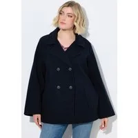Ulla Popken Cabanjacke Cabanjacke Oversized Reverskragen Wollanteil