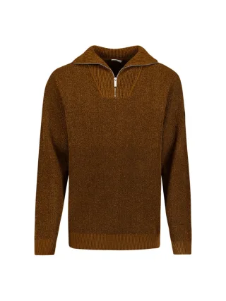 No Excess - Pullover mit Stehkragen braun - Gr. - XL