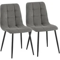 CLP Esszimmerstuhl Antibes (2er Set), Cordbezug, Metallgestell bis 150 kg