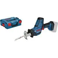 Akku-Säbelsäge GSA 18V-LI C Professional solo, 18Volt blau/schwarz, ohne Akku und Ladegerät, L-BOXX