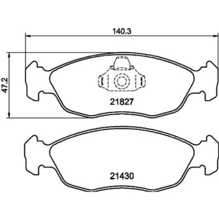 Hella Bremsbel?ge vorne Citroen Saxo Xsara Peugeot 106 205 306