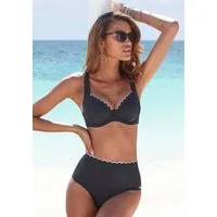 LASCANA Highwaist-Bikini-Hose Camilla mit Farbkontrast