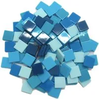 Armena Mosaikfliesen Acrylstein Acrylmosaikfliesen 10 x 10 mm 70g/Box Farbenmischung, Acryl 1x1, Blau mixes
