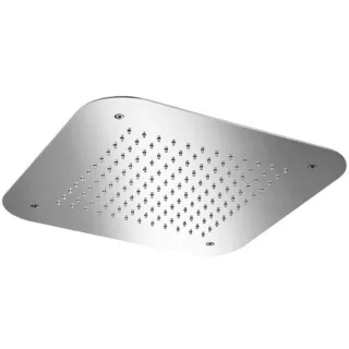 Herzbach Living Spa Decken-Regenbrause 11.642000.1.01 Edelstahl poliert, 420x420mm, Regen, Clean-Effekt