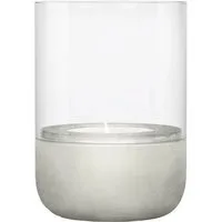 blomus Windlicht -CALMA- Glas Kerzenhalter, Stimmungslicht: modernes Deko-Design (1 St., SIZE S), Exklusive Betonoptik, Handgefertigt, Verschiedene Größen & Farben