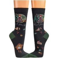 TippTexx 24 Freizeitsocken 2 Paar Schwarzwald Fun Socken, Unisex Baumwollsocken, handgekettelt (2 Paar)