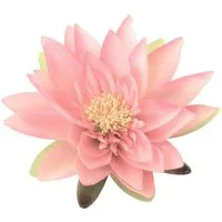 Kunstblume Seidenblume SEEROSE/Lotusblüte/Teichrose in ROSA, Gasper