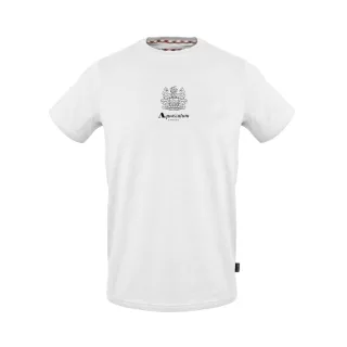 Aquascutum - T-Shirt für Herren, Rundhalsausschnitt, Jersey (Weiß)