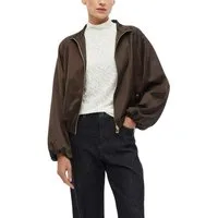 s.Oliver BLACK LABEL Langarmshirt mit Struktur-Muster und Stehkragen