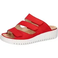Waldläufer H-WILLOW Pantolette Sommerschuh, Hausschuh, Keilabsatz, mit Korkfußbett, H-Weite