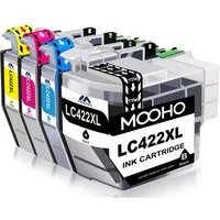 MOOHO 4er kompatible für Brother LC422XL LC 422 XL Druckerpatronen Tintenpatrone (MFC-J6590DW MFC-J6940DW MFC-J5340DW MFC-J5345DW, MFC-J5740DW MFC-J6540DW MFC-J6540DWE MFC-J5340DWE Ecopro)