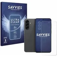 Savvies Displayschutzfolie Schutzfolie für Samsung Galaxy A56 5G (Display+Kamera), 6 Stück, Displayschutz Schutz Folie Klar Transparent