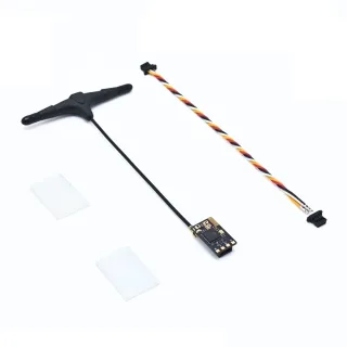 RATE ELRS 2.4GHz PRO Direct Plug-in Receiver with 78mm Whip Dipole T-Antenna for FPV Racing Drone RC Airplane