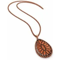 COLLEZIONE ALESSANDRO Lange Kette Wood, mit Ornamenten und Holz