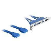 Slotblech USB3.0 Pin Header 19Pin, Slotblende 4 Port