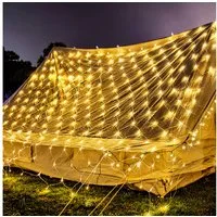FIVMEN LED-Lichternetz LED-Lichterkette Weihnachtsdeko Weihnachten Netz, 8 Modi, Timer, Memory-Funktion