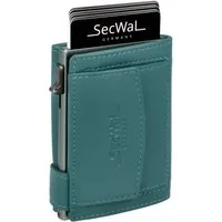 SecWal Geldbörse, Kartenetui mit Münzfach Druckknopf, Slim Wallet, RFID Schutz, Geldbeutel klein, für Damen und Herren