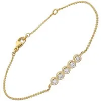 Glizz Goldarmband GL8812, für Damen Gold 333/8K mit Zirkonia