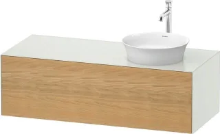 Duravit White Tulip Konsolenwaschtischunterbau wandhängend Natur Eiche & Weiß Matt & Seidenmatt 1300 WT4977RH536