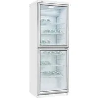 exquisit Getränkekühlschrank GKS350-2-GT-280D weiss, 173 cm hoch, 60 cm breit, 2 Türen für das Entnehmen der Getränke, effizient wenig Kühlverlust