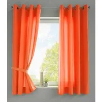 Gardinenbox Vorhang (2 St), Ösen, blickdicht, Microsatin, »Berlin« Blickdicht Microsatin Lichtdurchlässig 20405N2
