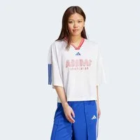 adidas Sportswear T-Shirt TIRO NATIONS PACK BOYFRIEND lockerer Boyfriend-Fit, mit V-Ausschnitt, länger geschnittene Ärmel