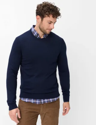 Brax Herren Pullover Style RICK dark navy, dunkelblau, Gr. XXXL