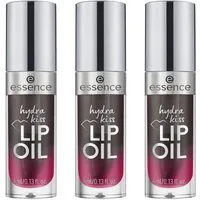 Essence Lipgloss HYDRA KISS LIP OIL, 3-tlg., mit hochglänzendem Finish
