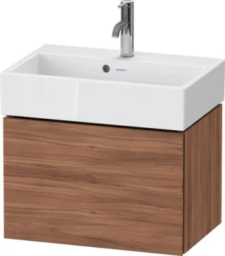 Duravit L-Cube Waschtischunterbau wandhängend Nussbaum Matt 584x391x394 mm - LC611907979 LC611907979