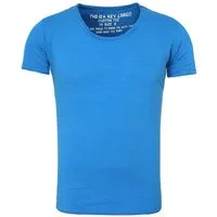 Key Largo T-Shirt Bread vintage Look uni Basic T00621 Rundhalsauschnitt unifarben kurzarm slim fit