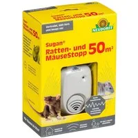 Neudorff Ultraschall-Tierabwehr Sugan Ratten- und MäuseStopp (für 50 m) 1 Stk., Rattenschreck Ultraschall vertreibt Ratten und Mäuse sofort und dauerhaft aus Haus, Keller und Garage, kein Gewöhnungseffekt durch ständig wechselnde Frequenzen, Gegen Ra