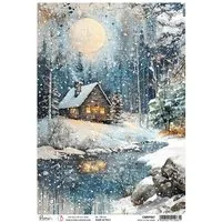 Ciao Bella Seidenpapier Forest Tales - Night in the Wood, DIN A4