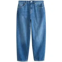 Next Tapered-fit-Jeans Hochbund-Jeans mit Bundfalten und Barrel-Bein (1-tlg)