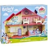 Moose Toys Puppenhaus Bluey's Family Home Spielhaus mit Bluey Figur Puppenhaus, Viel Zubehör: Möbelstücke zum Umstellen und Kombinieren