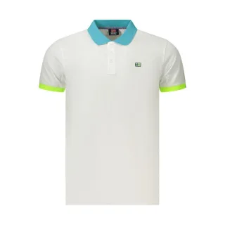 Norwegen 1963 Bianco Baumwoll-Polo für Herren