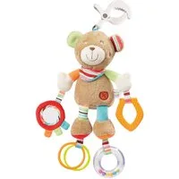 Fehn Greifspielzeug Classic Stars, Activity-Teddy, inklusive Befestigung
