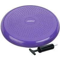 relaxdays Ballsitzkissen Balance Kissen 33 cm mit Luftpumpe, lila