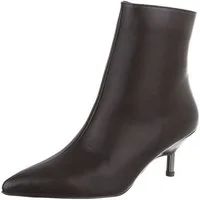 Ital-Design Damen Stiefelette Spitz mit Absatz, Elegant Stiefelette (92269178) Pfennig-/Stilettoabsatz Stiefeletten in Braun
